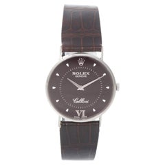 Rolex Cellini Classic 18k White Gold Men's Watch 3833