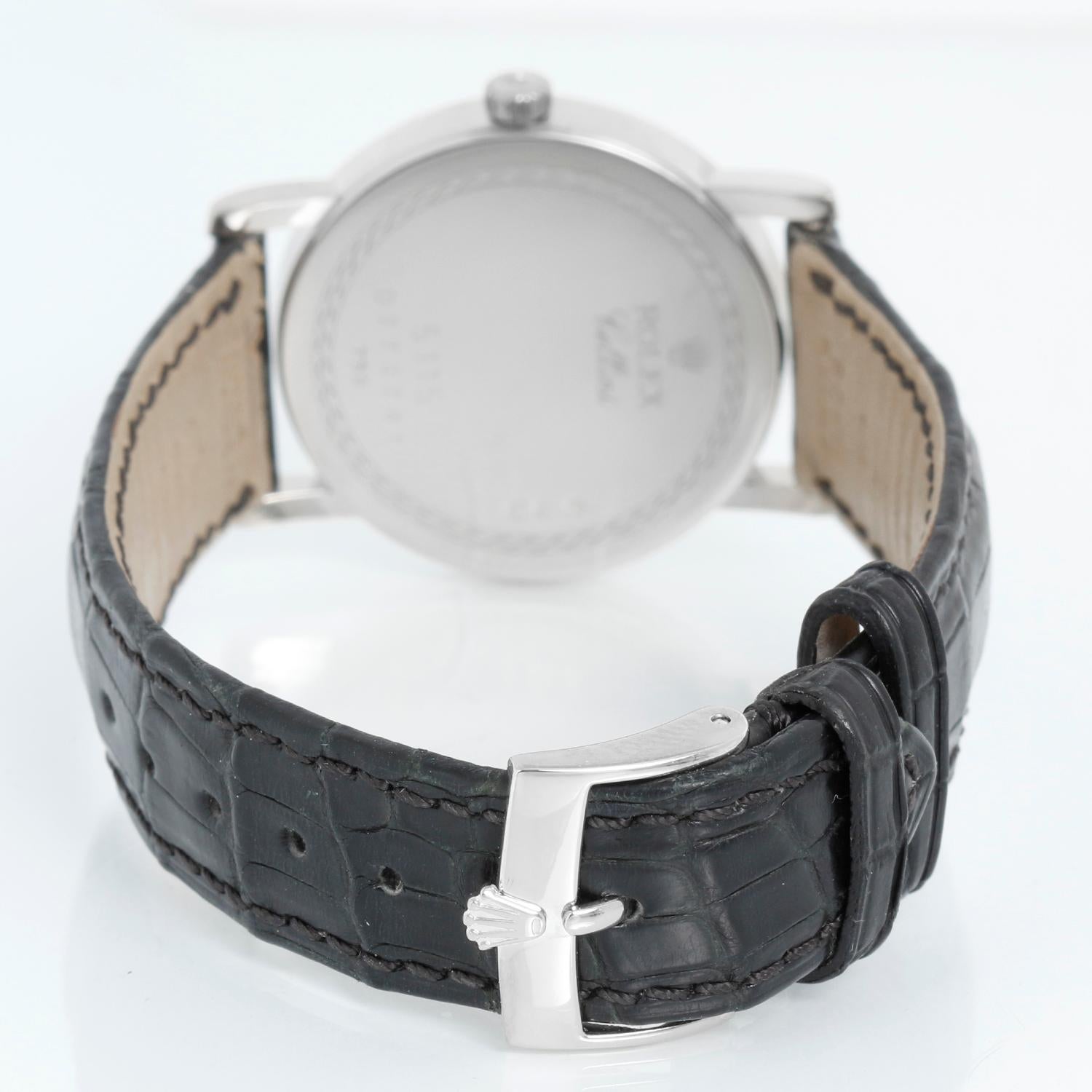 Montre homme Rolex Cellini Classic en or blanc 18 carats 5115/9 Pour hommes en vente