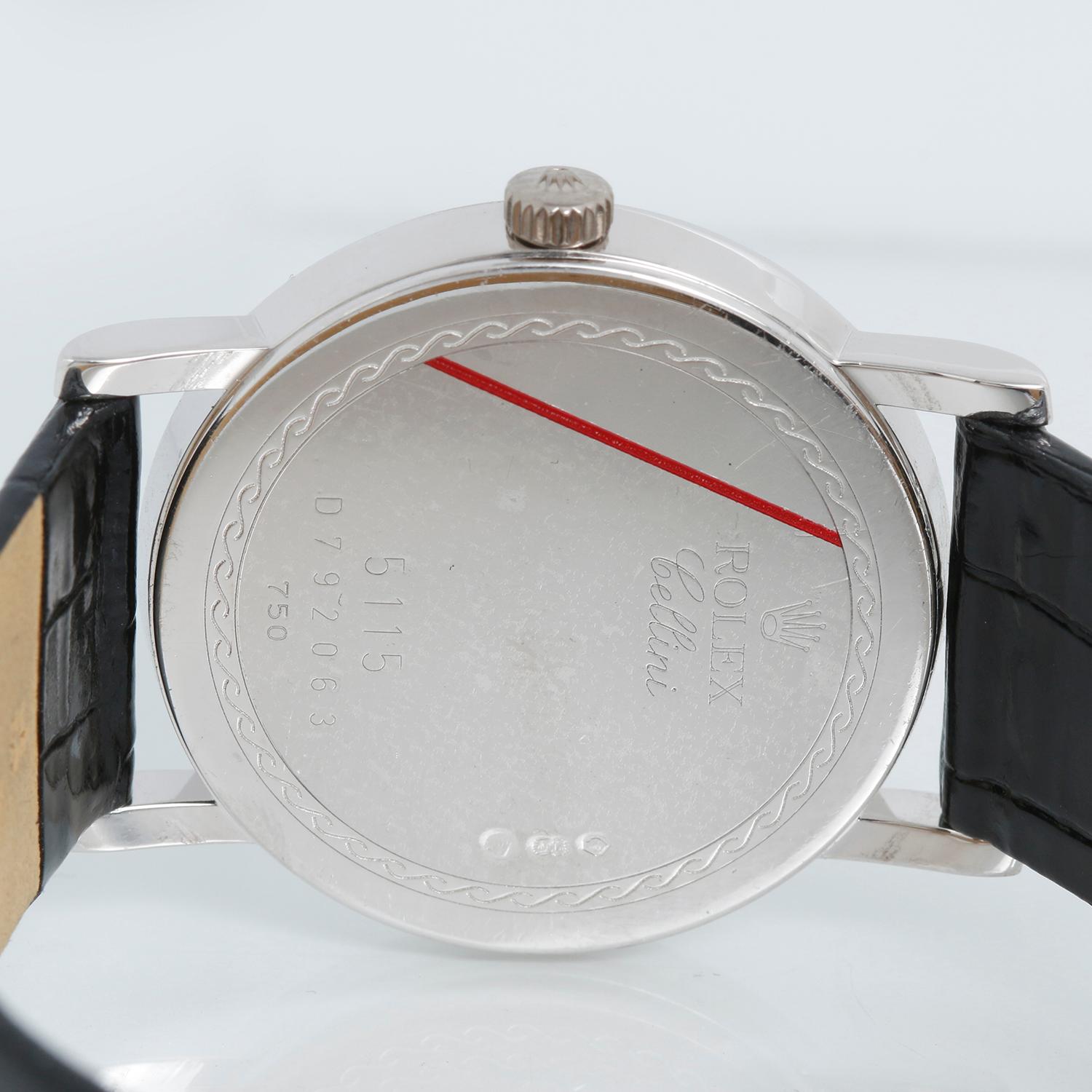Rolex Cellini Klassische Herrenuhr aus 18 Karat Weißgold 5115/9 1