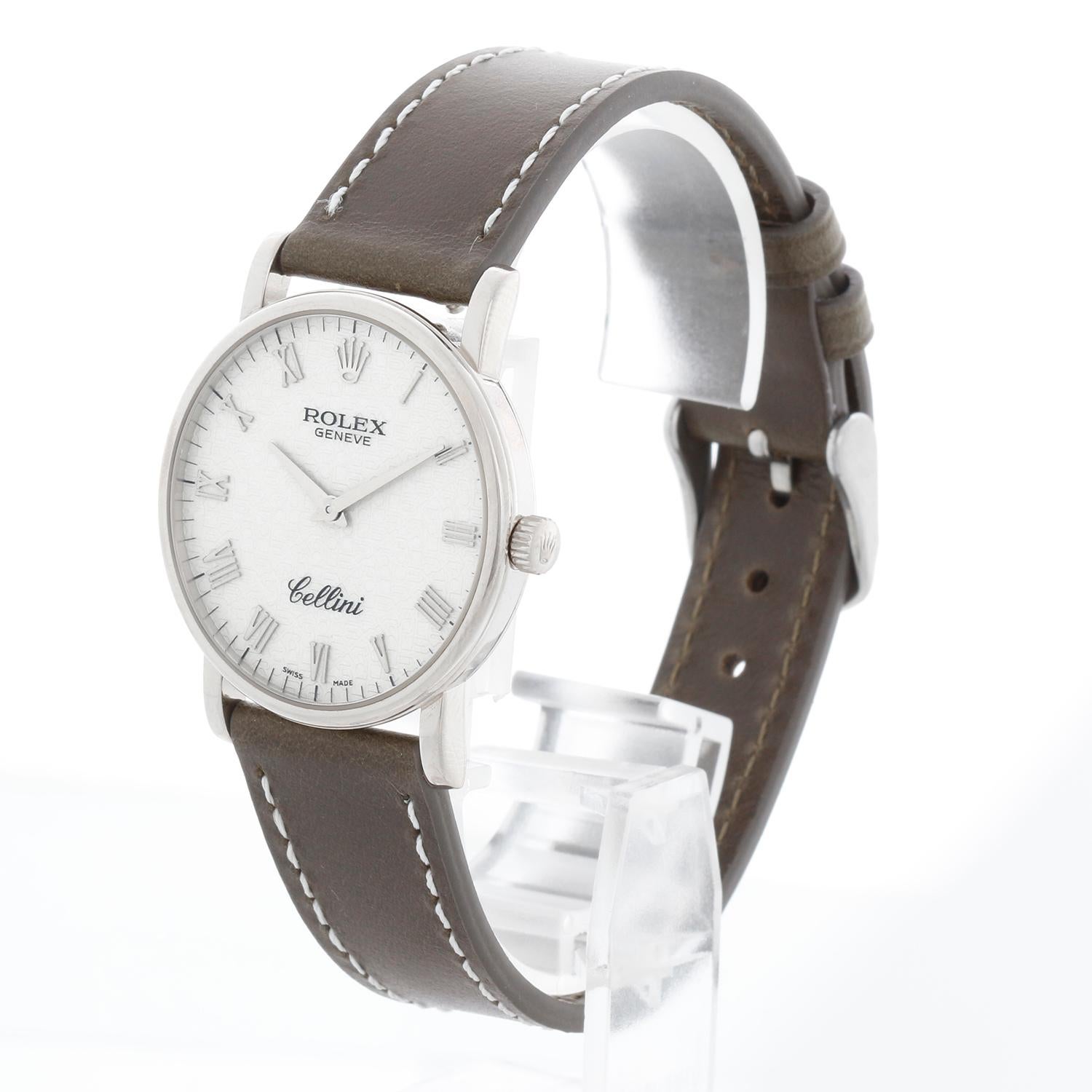 Rolex Cellini Classic Orologio da uomo in oro bianco 18 carati 5115/9 in vendita 2