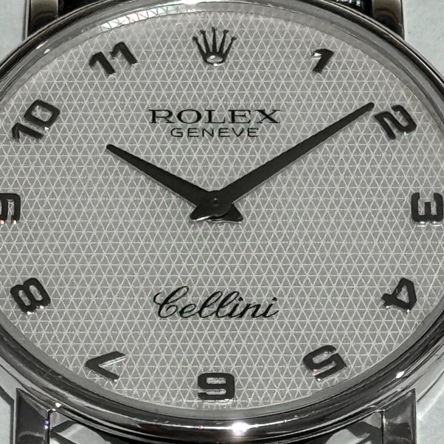 Rolex Cellini Klassische Herrenuhr aus 18 Karat Weißgold 5115/9 2