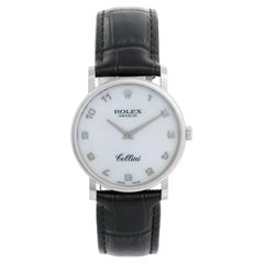 Rolex Cellini Classic 18k White Gold Men's Watch 5115/9