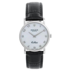 Rolex Cellini Klassische Herrenuhr aus 18 Karat Weißgold 5115/9