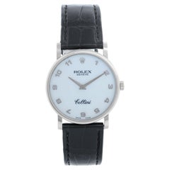 Rolex Cellini Classic 18k White Gold Men's Watch 5115/9