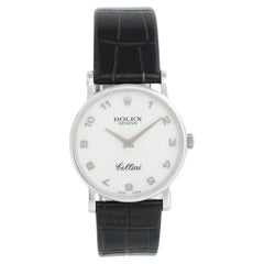 Rolex Cellini Klassische Herrenuhr aus 18 Karat Weißgold 5115/9