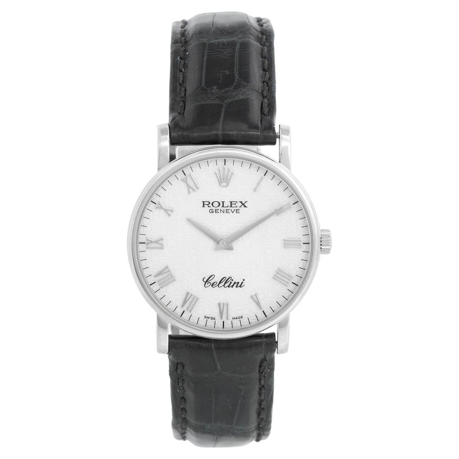 Reloj de caballero Rolex Cellini Classic de oro blanco de 18 quilates 5115/9