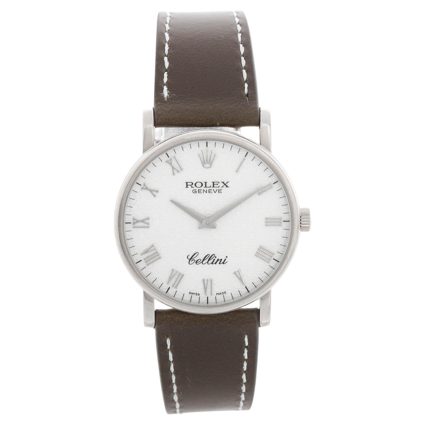 Rolex Cellini Classic Orologio da uomo in oro bianco 18 carati 5115/9