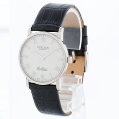 Rolex Cellini Classic 18k White Gold Men's Watch 5115
