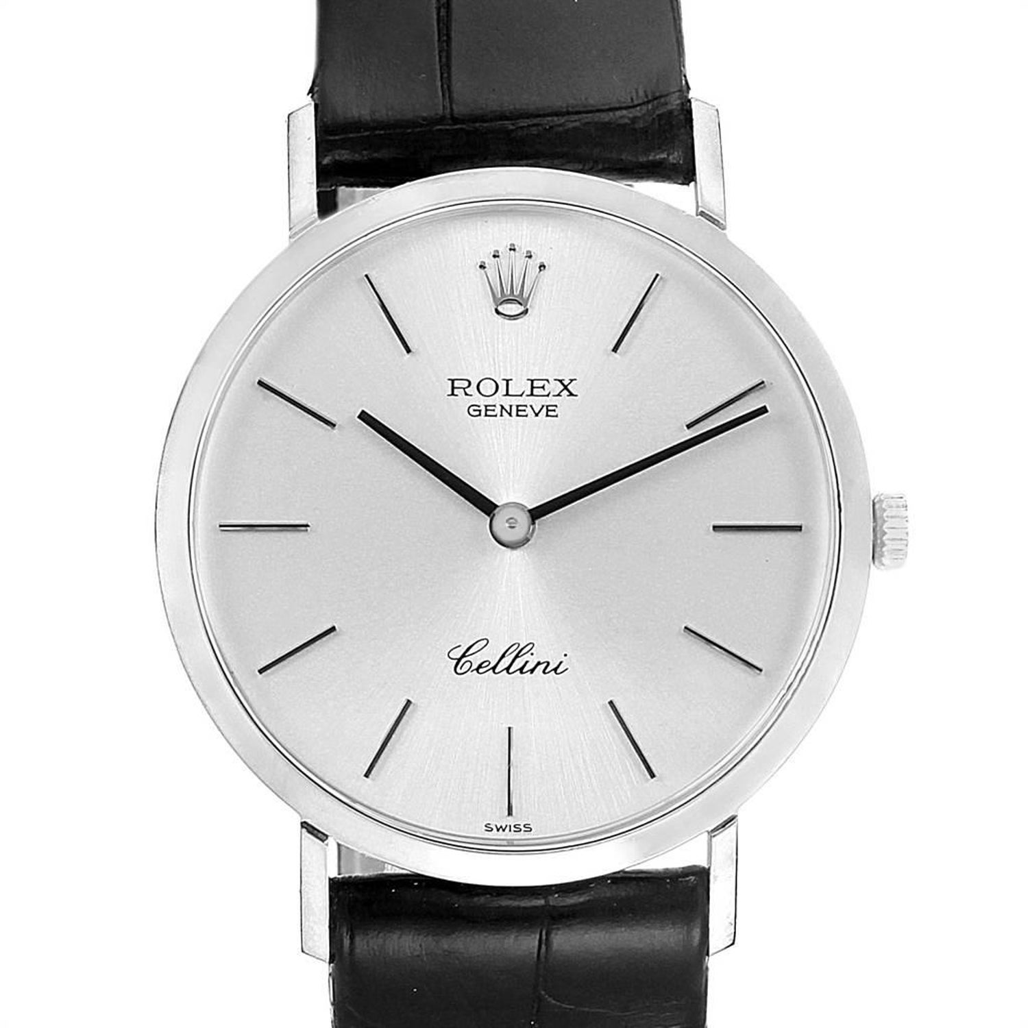 Rolex Cellini Classic 18 Karat White Gold Silver Dial Men's Watch 4112 For  Sale at 1stDibs | rolex cellini white gold, rolex cellini silver, rolex  cellini vintage white gold