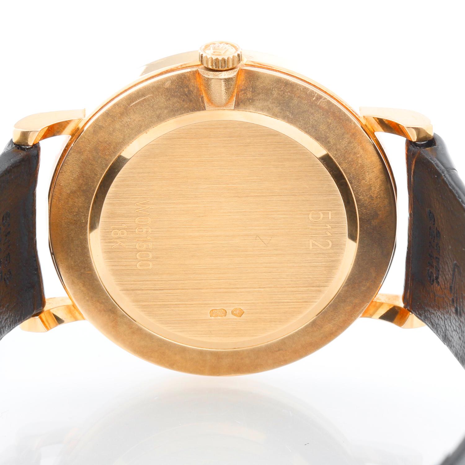 Rolex Cellini Classic 18k Yellow Gold Men's Watch 5112 White Jubilee Roman Dial 1
