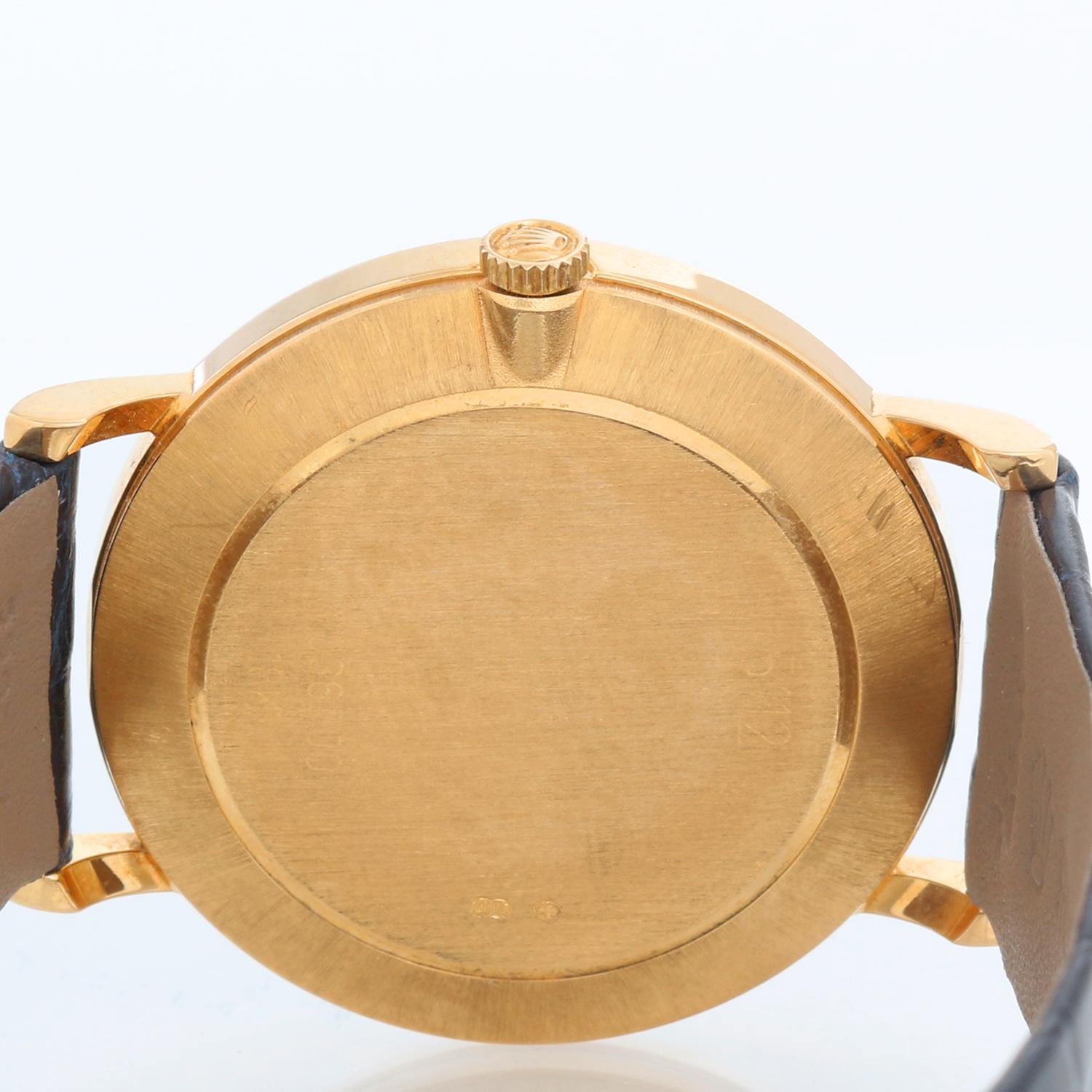 Rolex Cellini Classic 18k Yellow Gold Men's Watch 5112 White Roman Dial 1