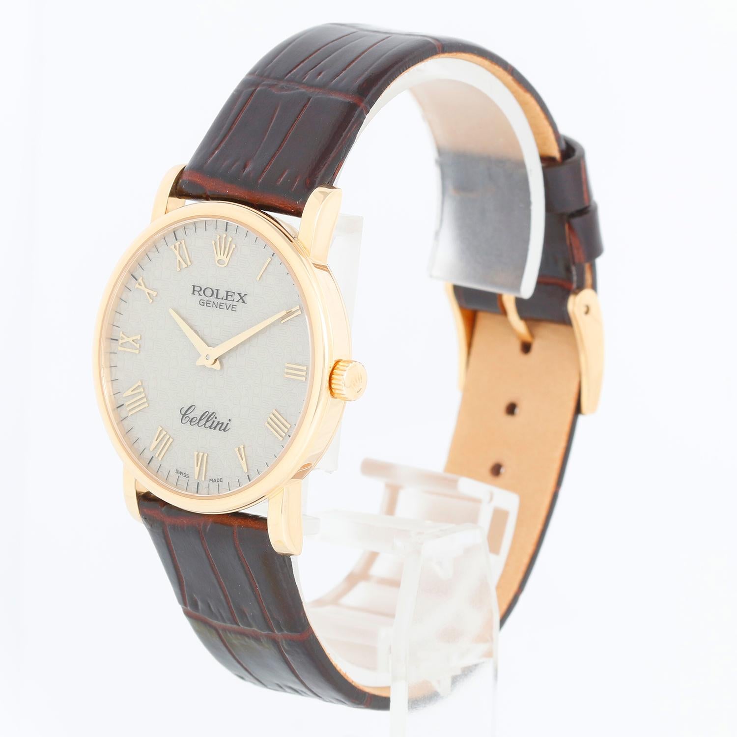 Rolex Cellini Classic 18k Yellow Gold Men's Watch 5115 For Sale at 1stDibs