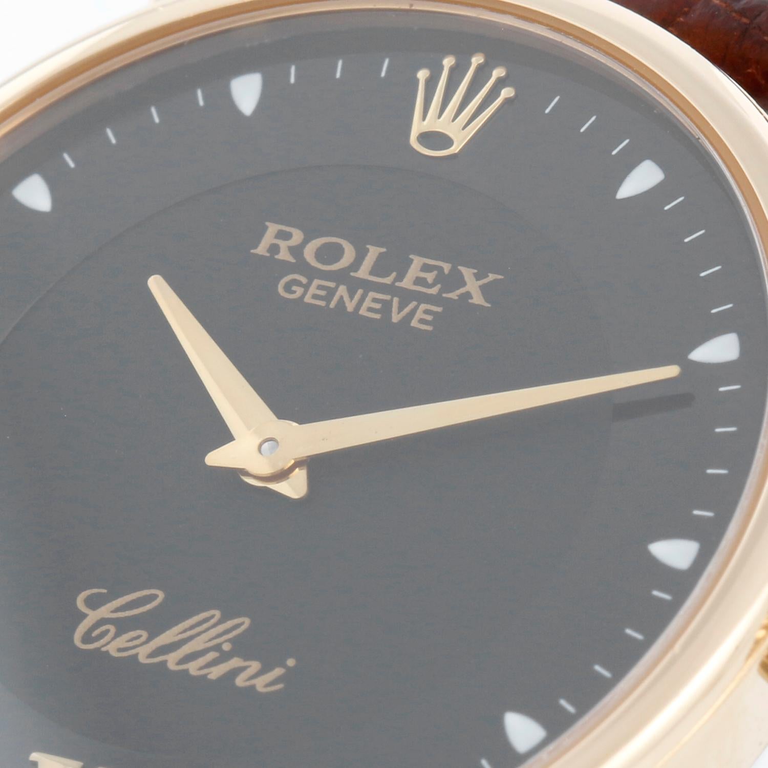 Women's or Men's Rolex Cellini Classic 18k Yellow Gold Men's Watch 5115 For Sale