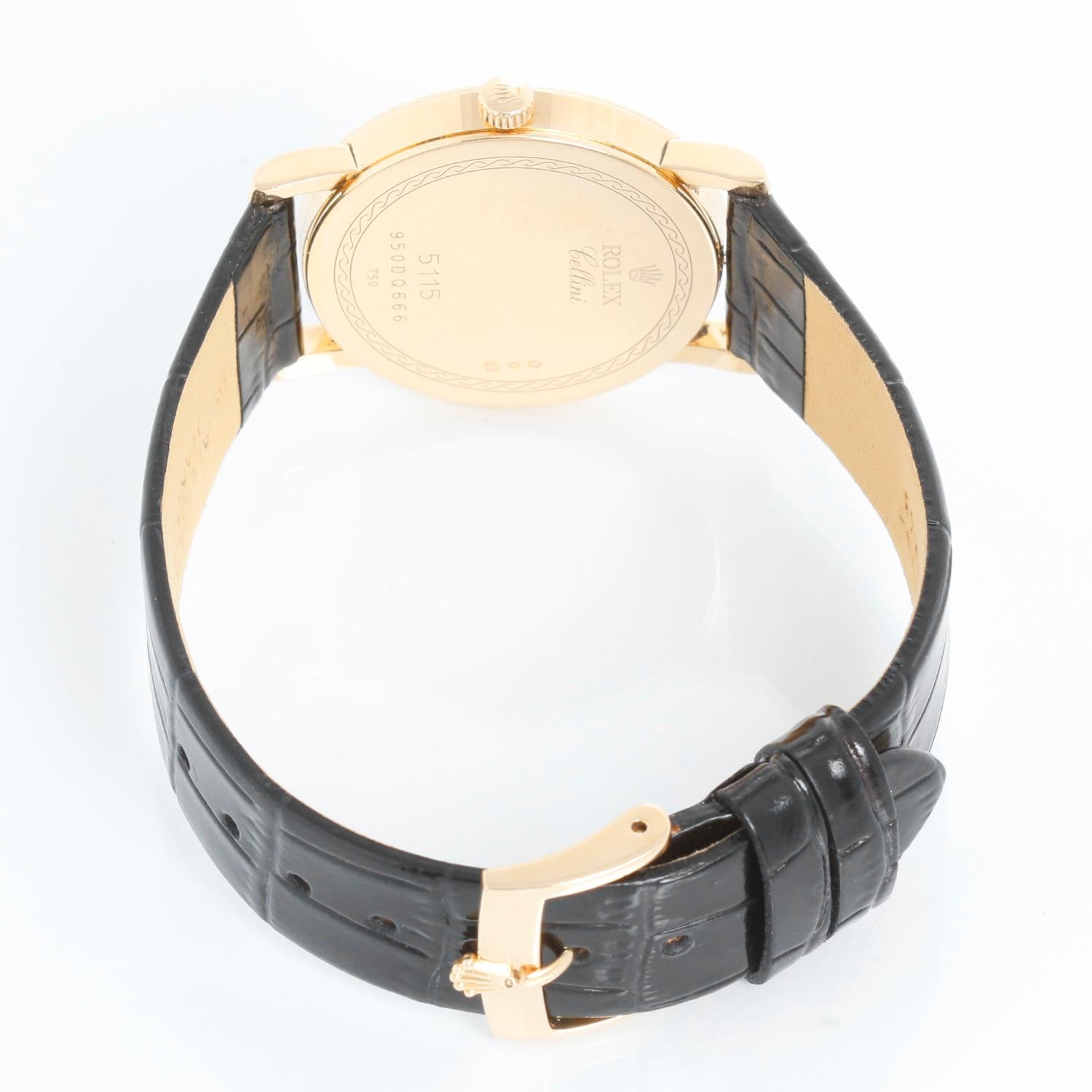 Rolex Cellini Classic 18k Yellow Gold Men's Watch 5115 1