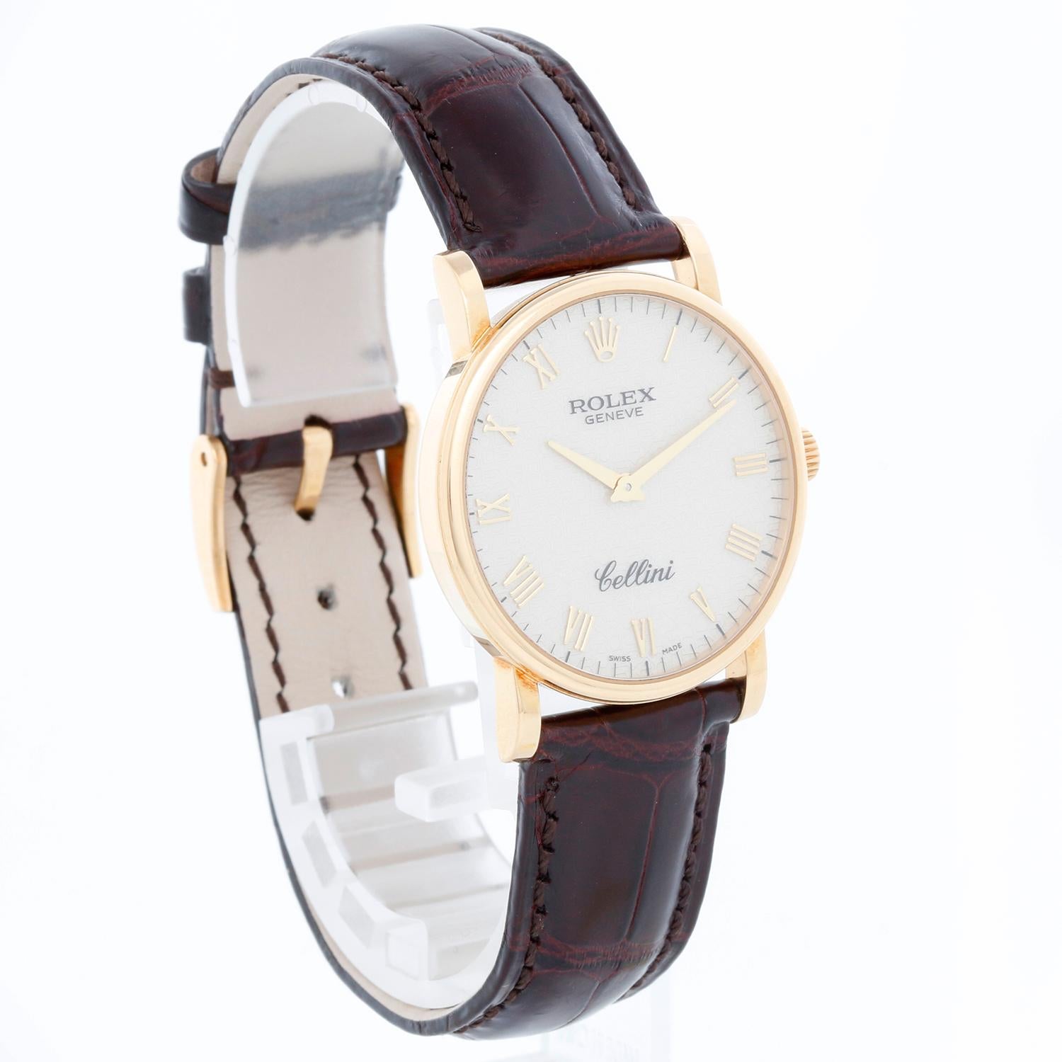 Rolex Cellini Classic 18k Yellow Gold Men's Watch 5115 For Sale 1