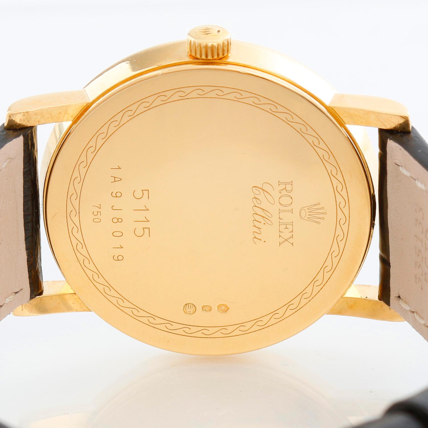 Rolex Cellini Classic 18k Yellow Gold Men's Watch 5115 2
