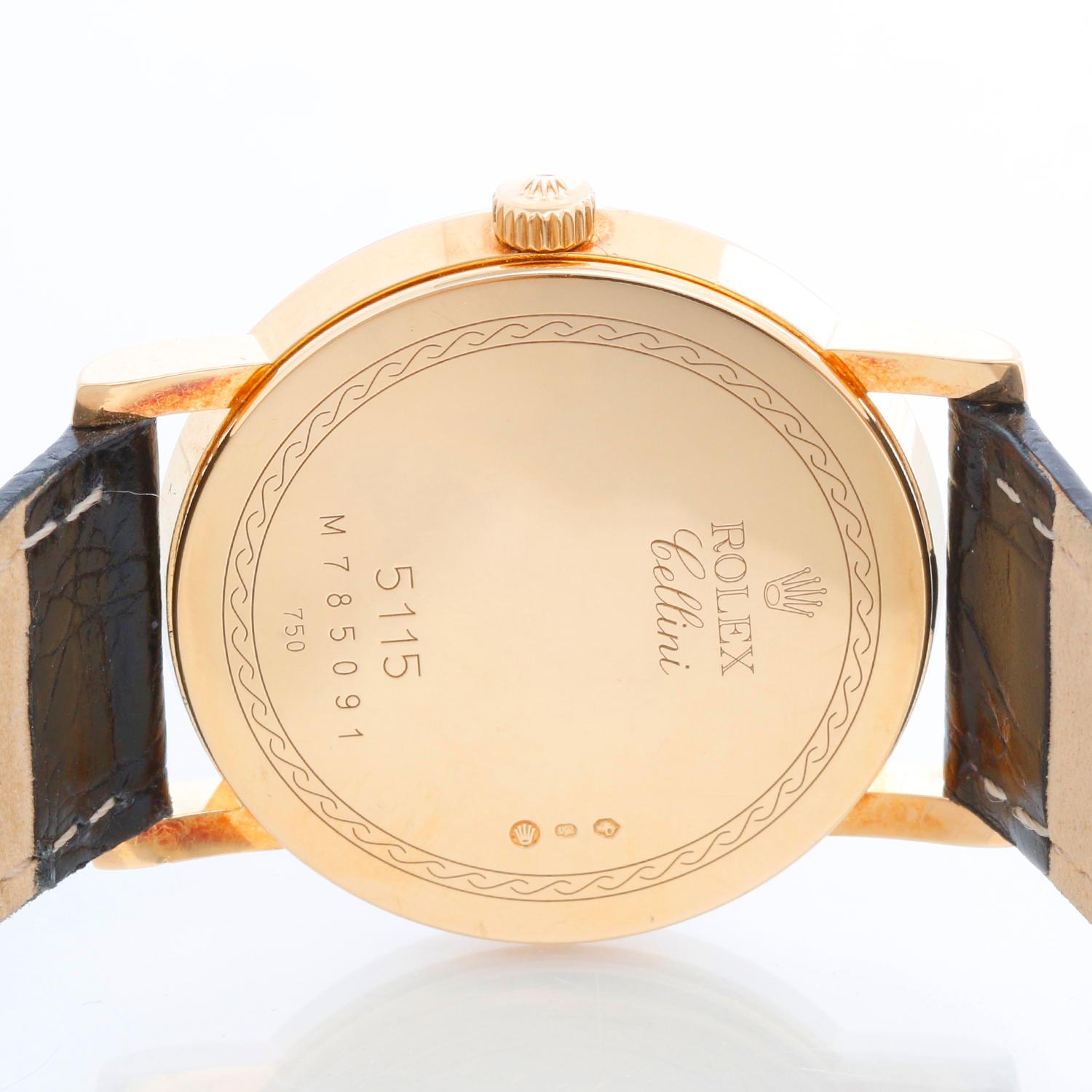 Rolex Cellini Classic 18k Yellow Gold Men's Watch 5115 1