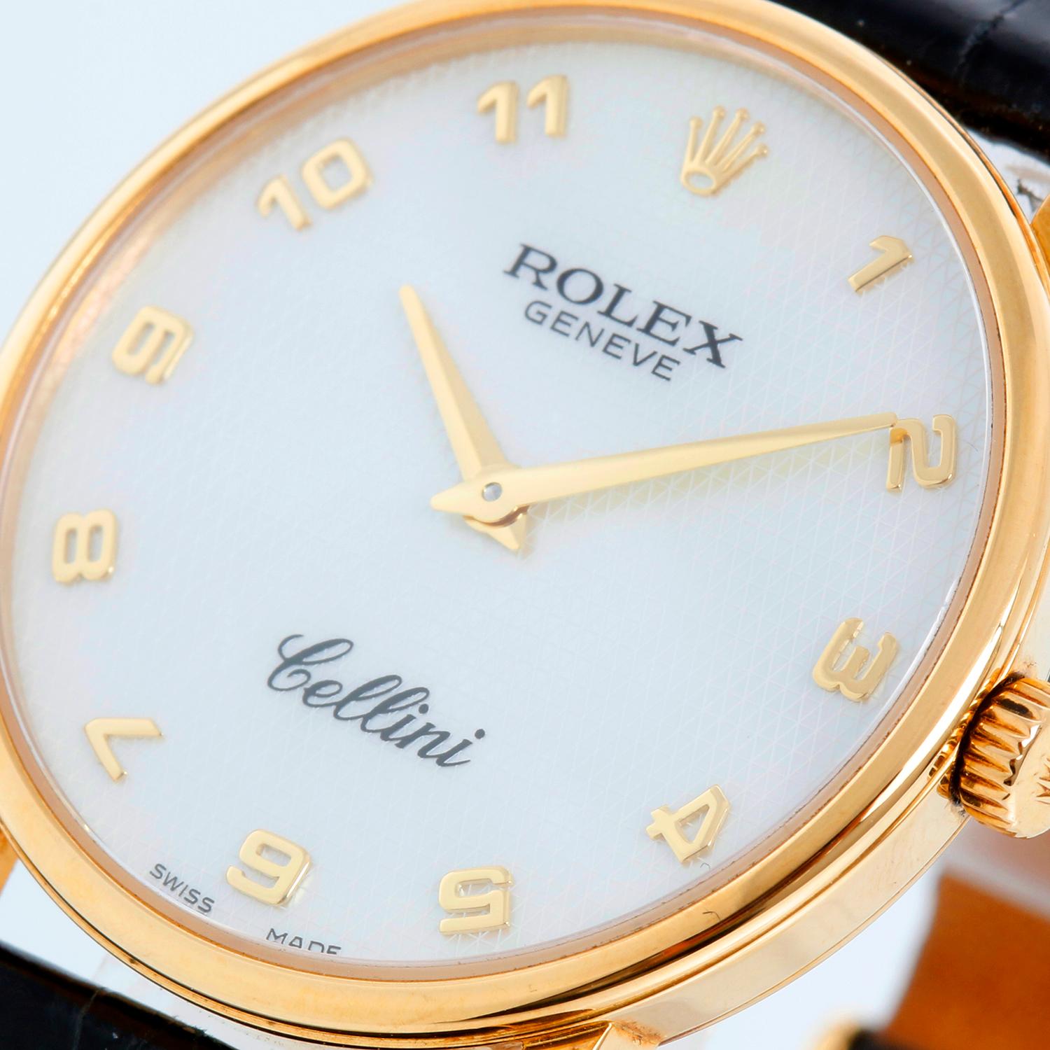 Rolex Cellini Classic 18k Gelbgold Herrenuhr 5115 im Angebot 2