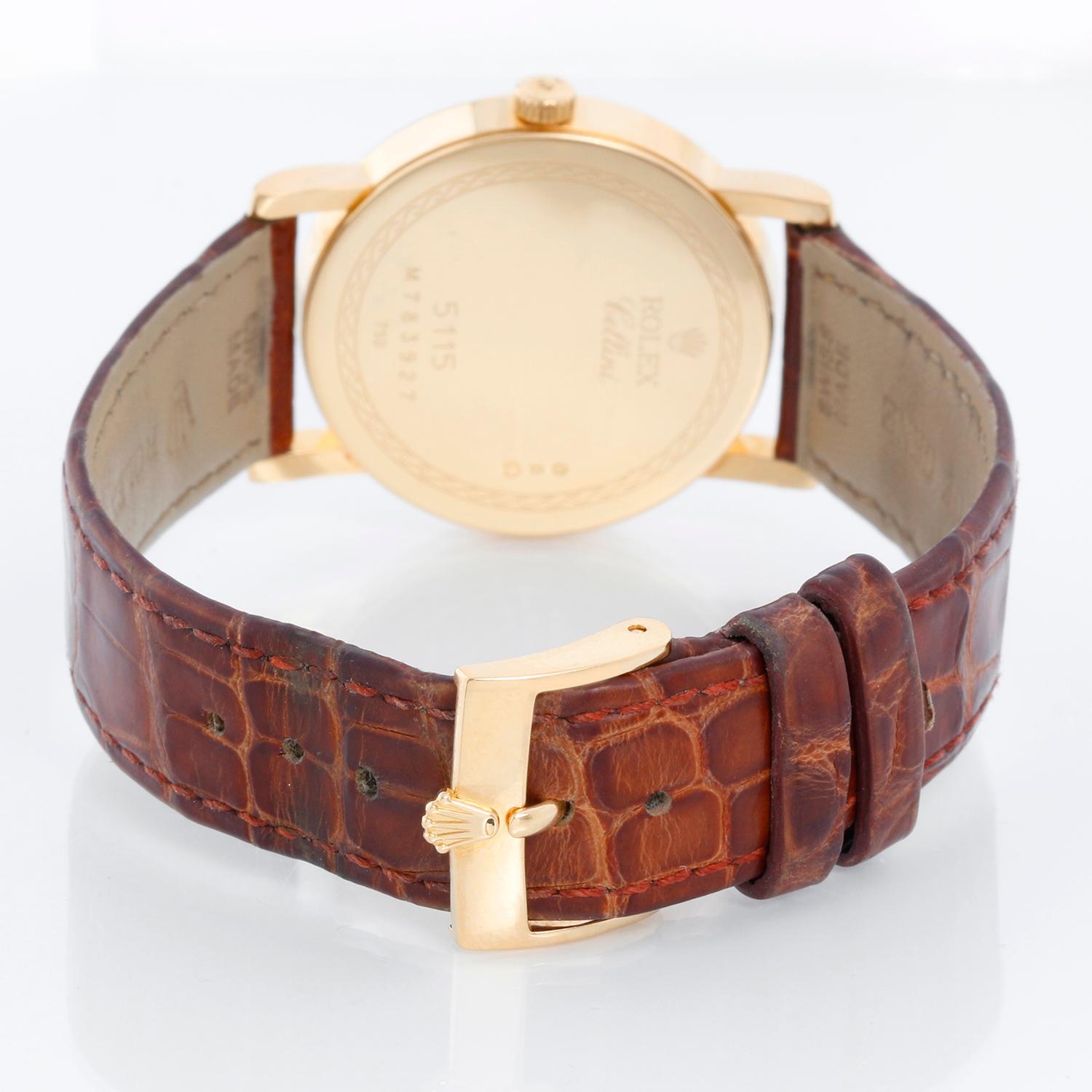 Rolex Cellini Classic 18k Gelbgold Herrenuhr 5115 2