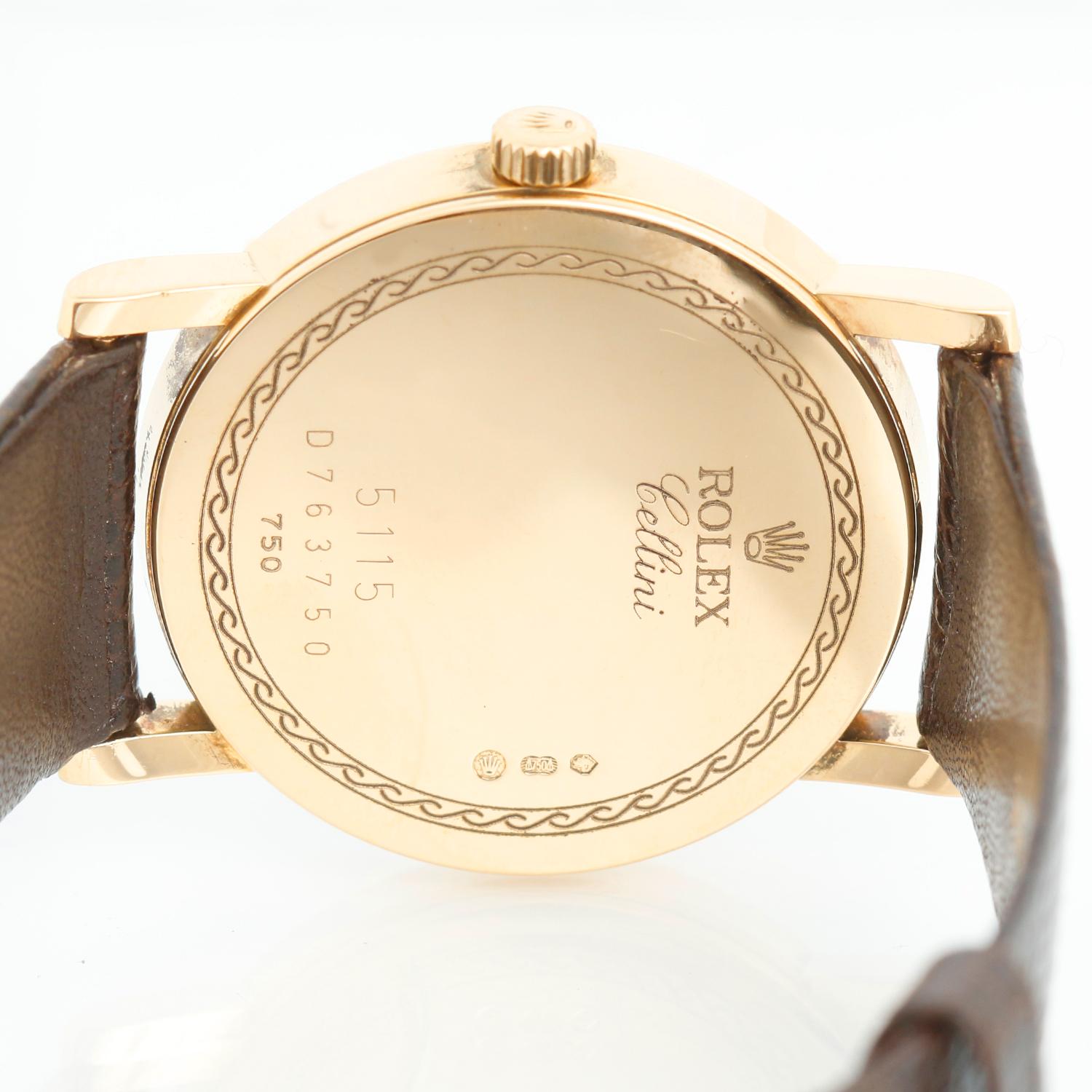 Rolex Cellini Classic 18k Yellow Gold Men's Watch 5115 2