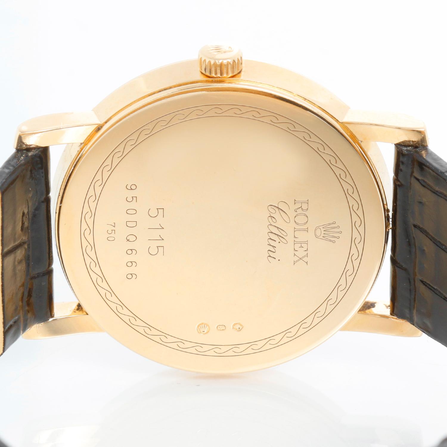 Rolex Cellini Classic 18k Yellow Gold Men's Watch 5115 2