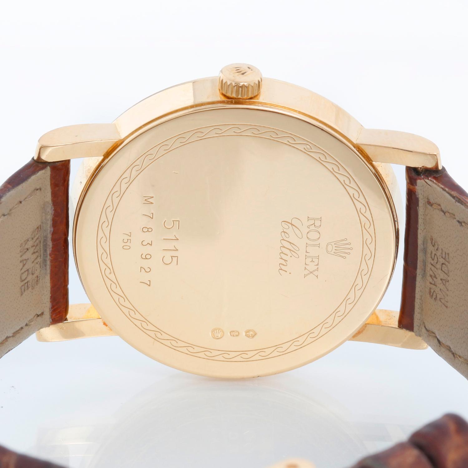 Rolex Cellini Classic 18k Gelbgold Herrenuhr 5115 3
