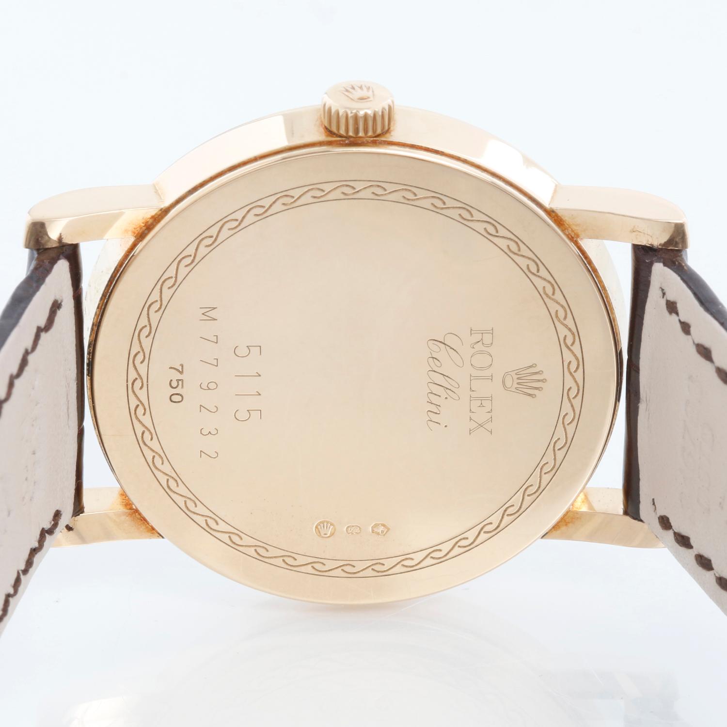 Rolex Cellini Classic 18k Yellow Gold Men's Watch 5115 3