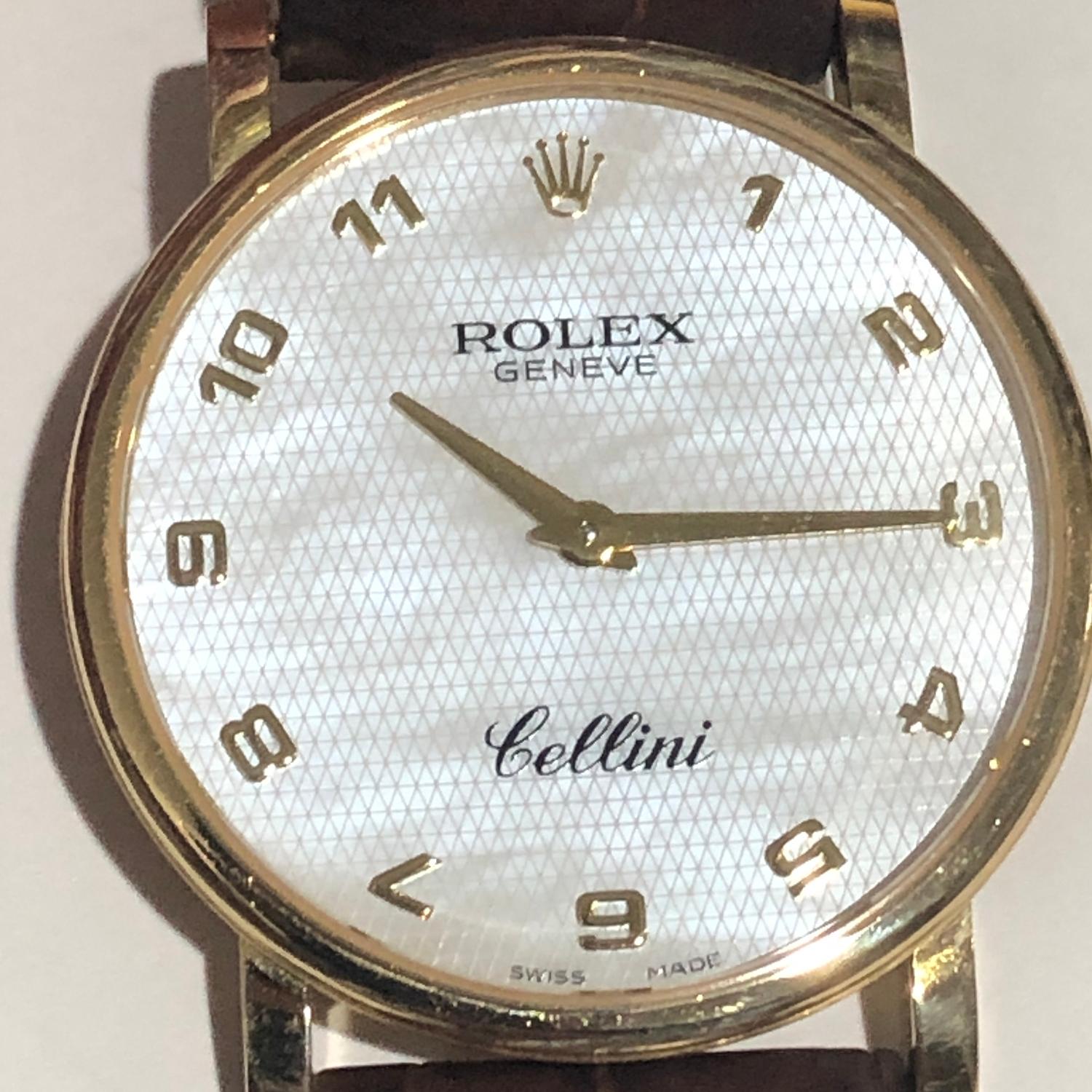 Rolex Cellini Classic 18k Gelbgold Herrenuhr 5115 im Angebot 4
