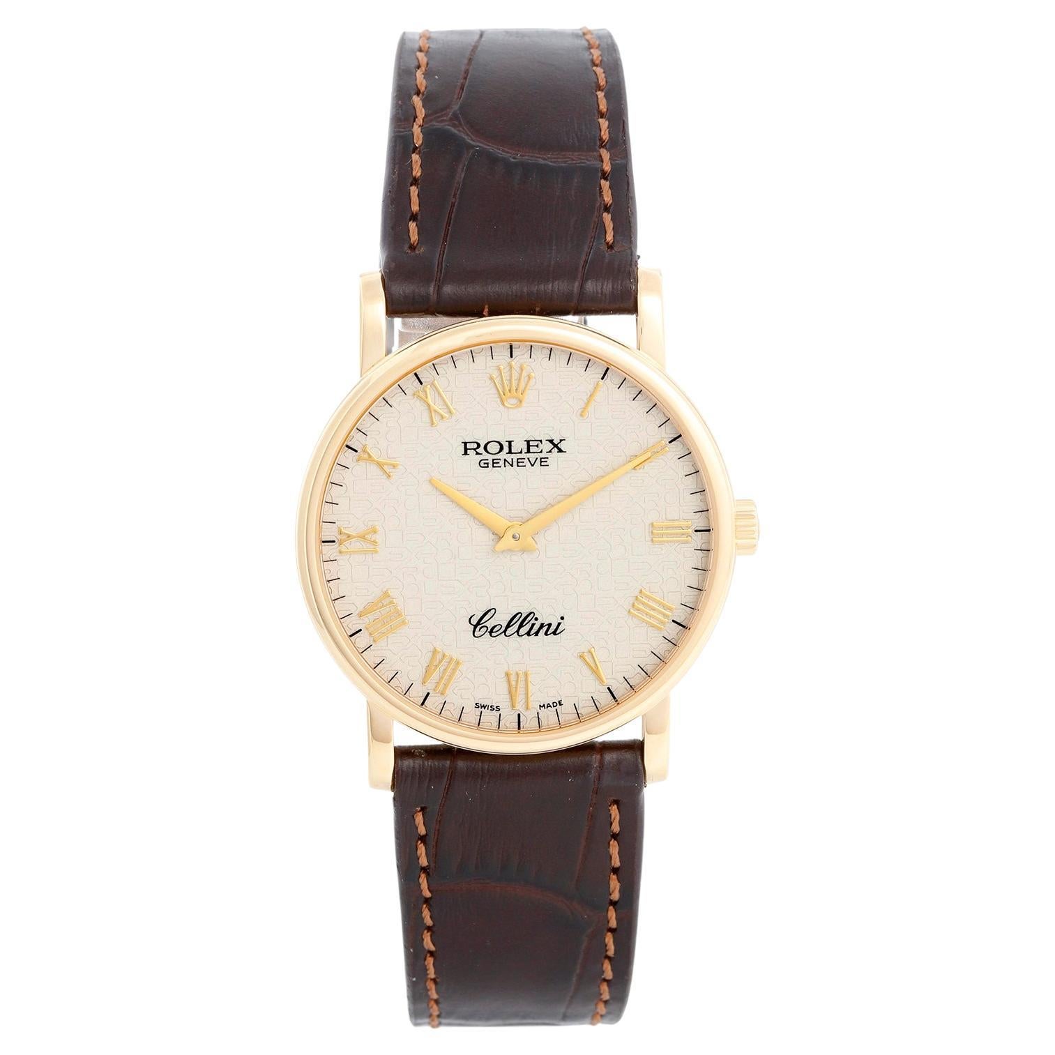 Rolex Cellini Classic 18k Yellow Gold Men's Watch 5115