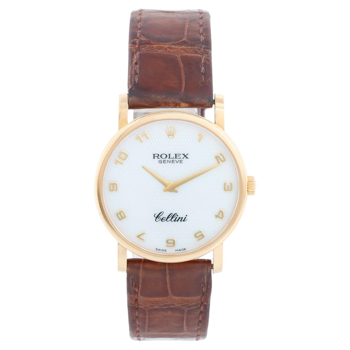 Rolex Cellini Classic 18k Yellow Gold Men's Watch 5115 For Sale