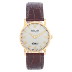 Vintage Rolex Cellini Classic 18k Yellow Gold Men's Watch 5115