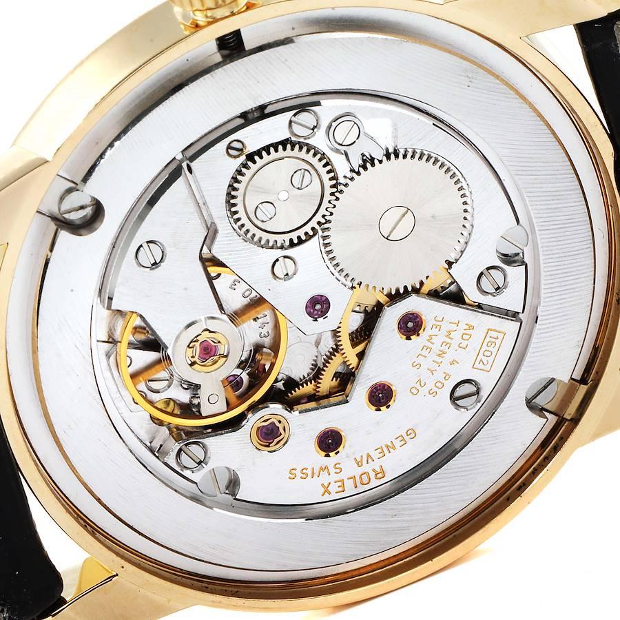 Men's Rolex Cellini Classic 18k Yellow Gold Roman Dial Mens Watch 5116 Box Card For Sale