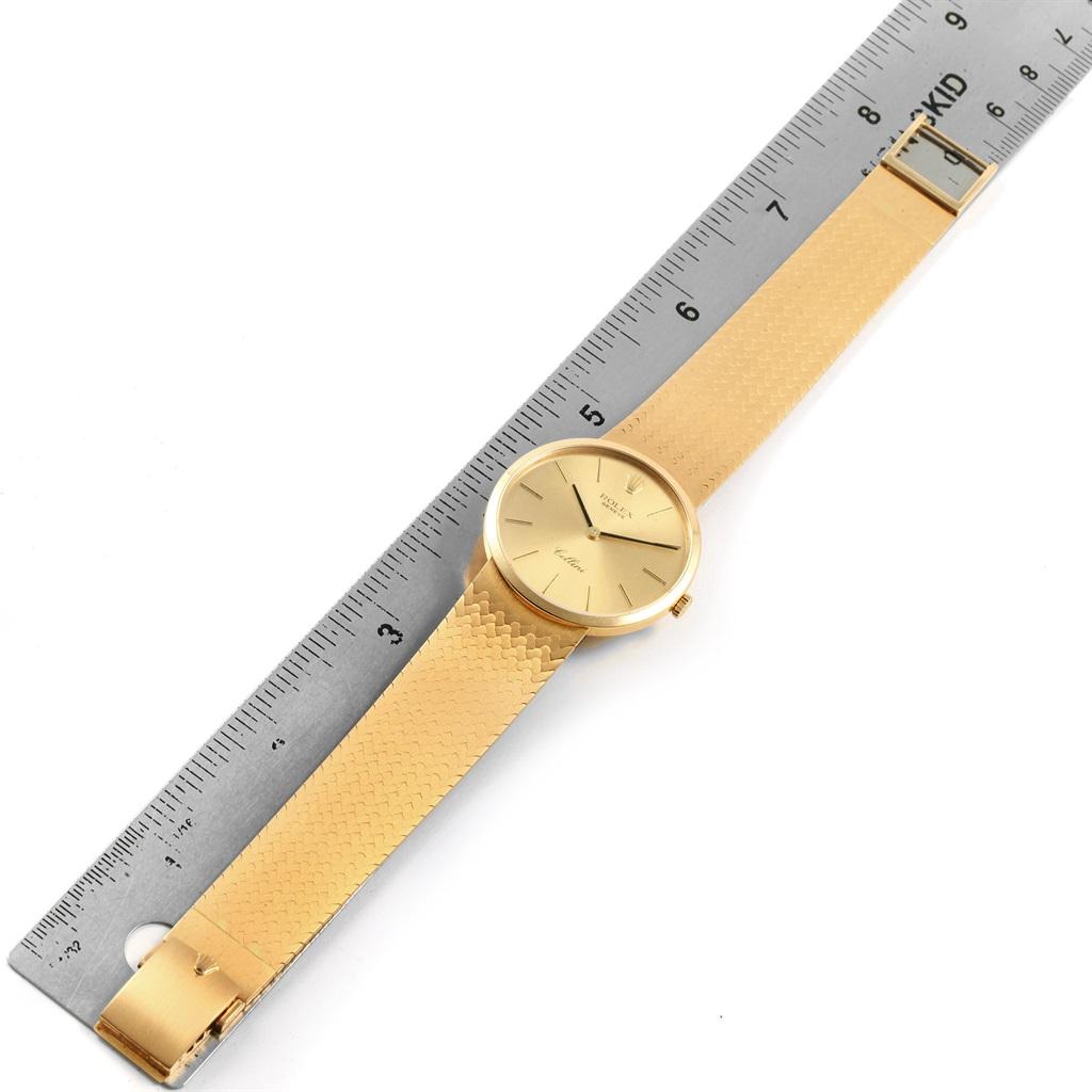 Rolex Cellini Classic 18 Karat Yellow Gold Vintage Men's Watch 4309 For Sale 6