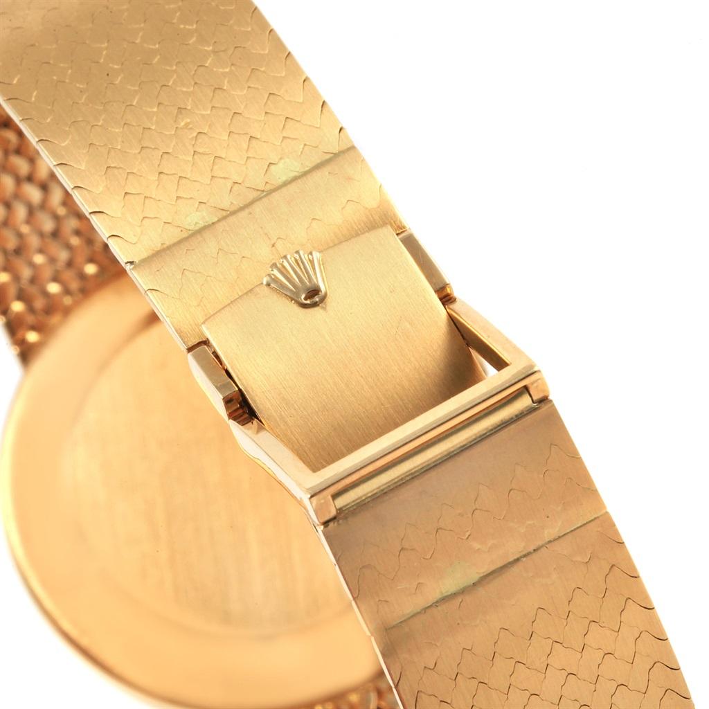 Rolex Cellini Classic 18 Karat Yellow Gold Vintage Men's Watch 4309 For Sale 2