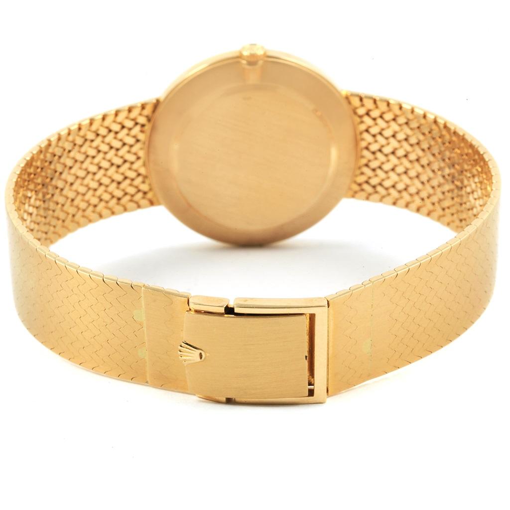 Rolex Cellini Classic 18 Karat Yellow Gold Vintage Men's Watch 4309 For Sale 3