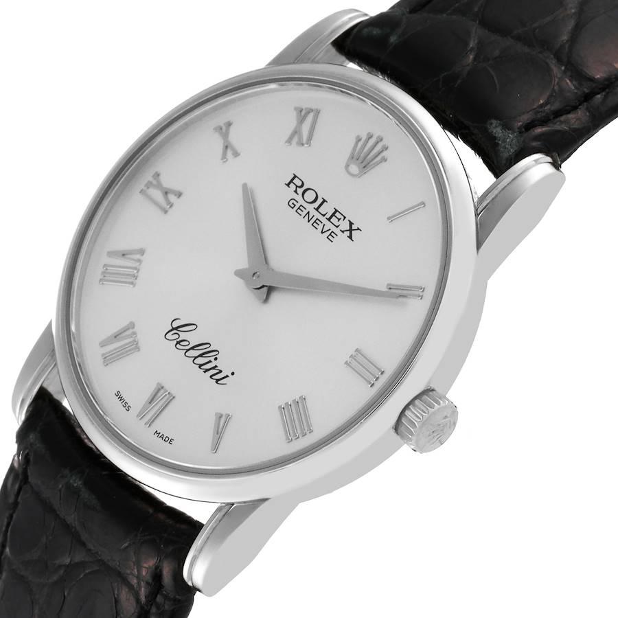 mens silver rolex watch
