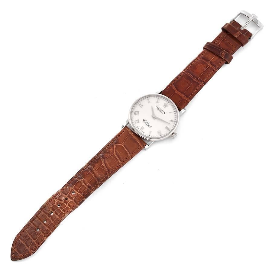 Rolex Cellini Classic White Gold Anniversary Dial Mens Watch 5115 Card 2