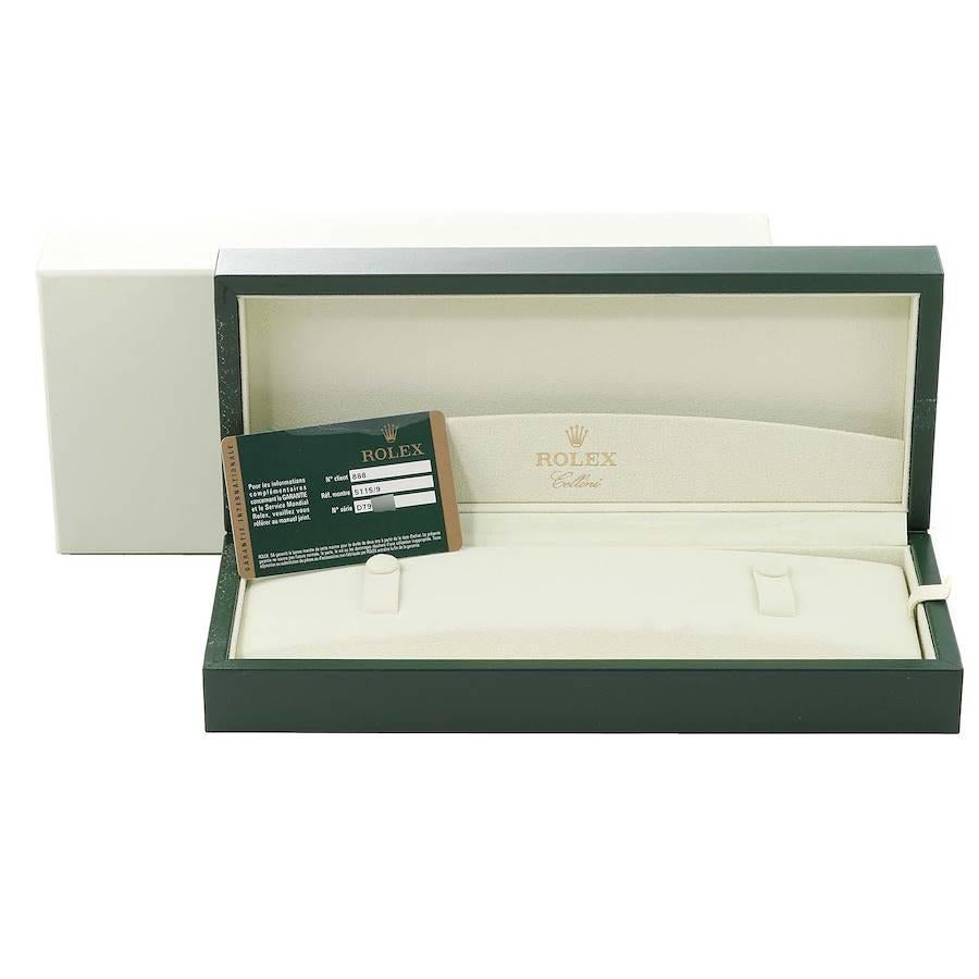 Rolex Cellini Classic White Gold Mother of Pearl Dial Mens Watch 5115 Box Card For Sale 6