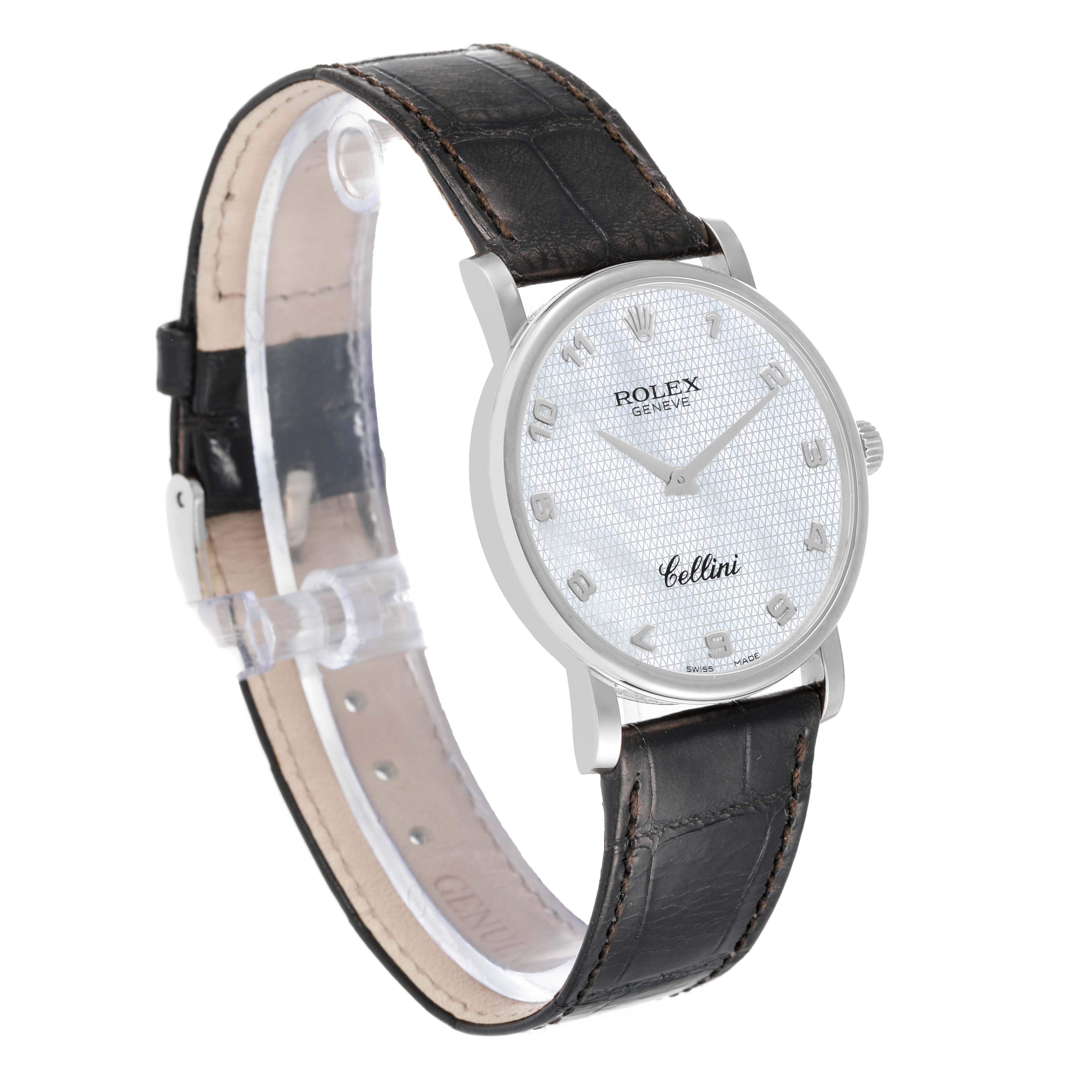 Rolex Cellini Classic White Gold Mother Of Pearl Dial Mens Watch 5115 Unworn In Excellent Condition In Atlanta, GA
