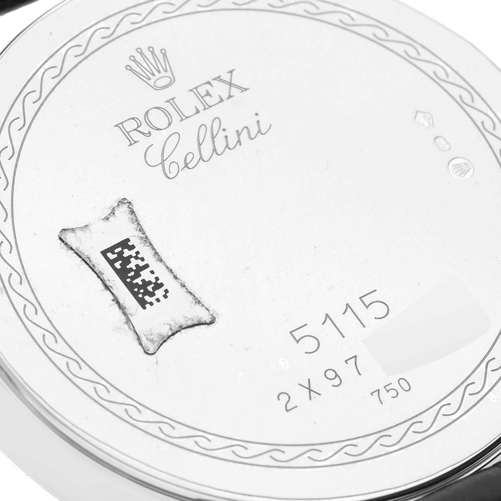 Rolex Cellini Classic Montre pour hommes 5115 non portée en vente 2