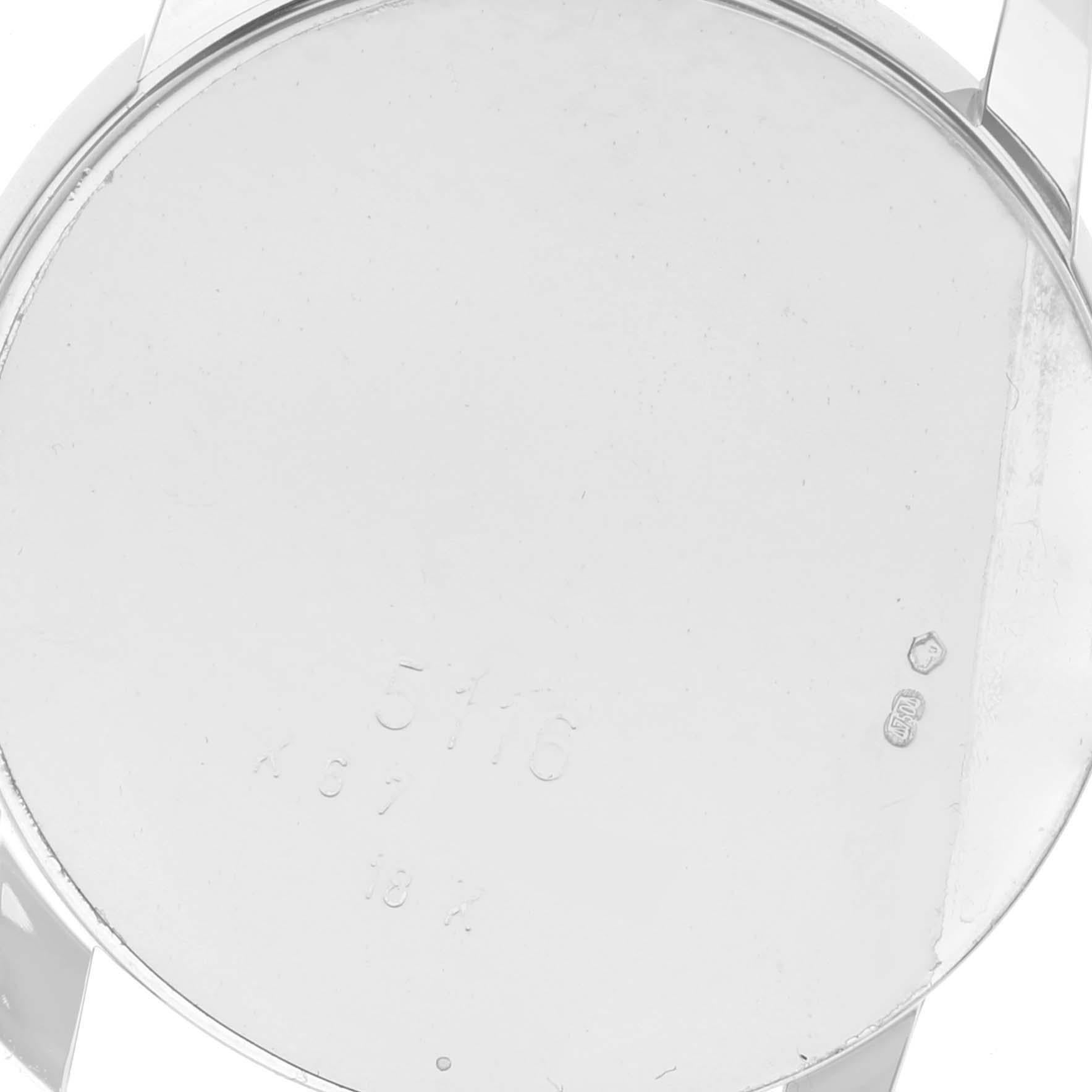 Rolex Cellini Classic White Gold Silver Guilloche Dial Mens Watch 5116 2