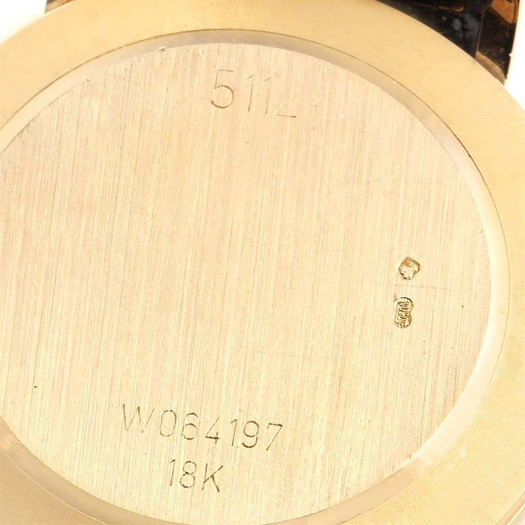 Rolex Cellini Classic Yellow Gold Anniversary Dial Black Strap Watch 5112 2