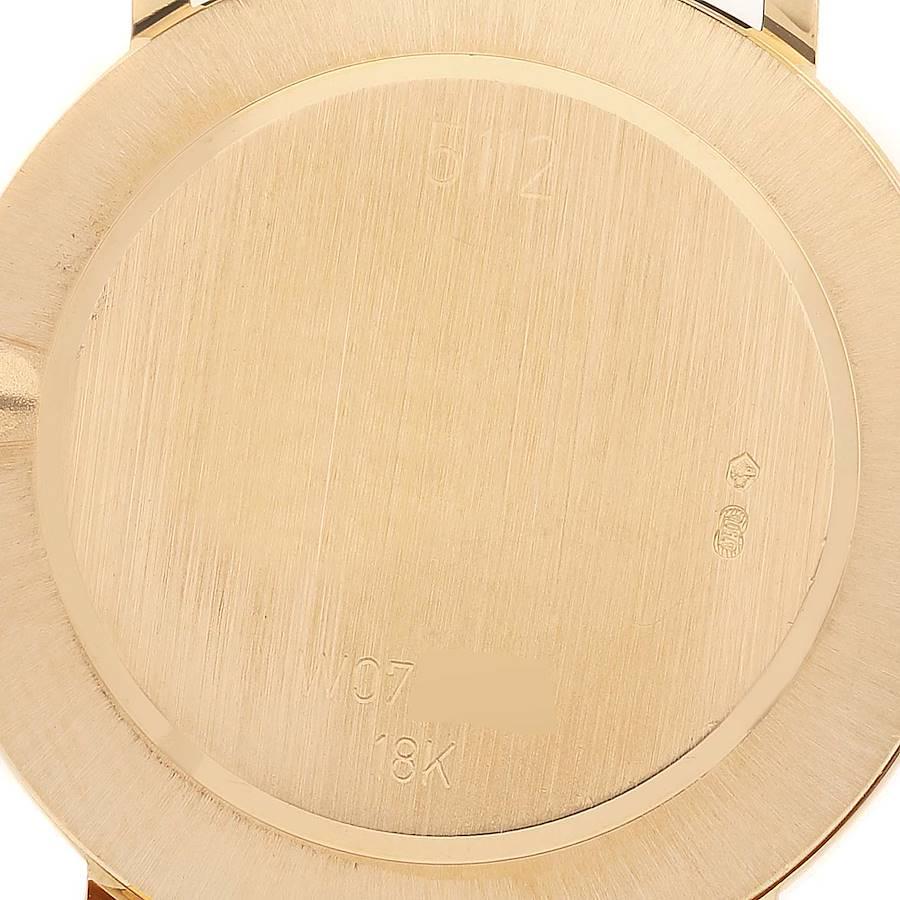Rolex Cellini Klassische Gelbgold Jahrestag-Uhr mit braunem Riemen 5112 im Angebot 3