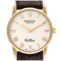 Rolex Cellini Classic Yellow Gold Anniversary Dial Unisex Watch 5116