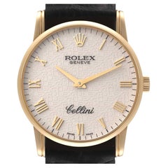 Rolex Cellini Classic Yellow Gold Anniversary Dial Unisex Watch 5116