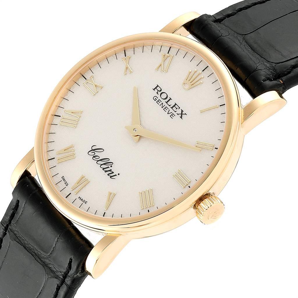 Rolex Cellini Classic Yellow Gold Anniversary Dial Watch 5115 Box 1