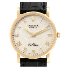 Rolex Cellini Classic Yellow Gold Anniversary Dial Watch 5115 Box