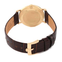 Rolex Cellini Classic Yellow Gold Champagne Dial Brown Strap Mens Watch 5112