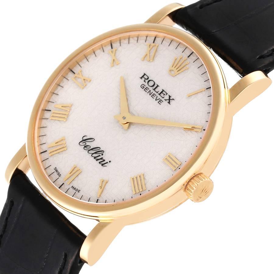 Rolex Cellini Classic Oro Amarillo Esfera Aniversario Marfil Reloj Caballero 5115 en venta 1