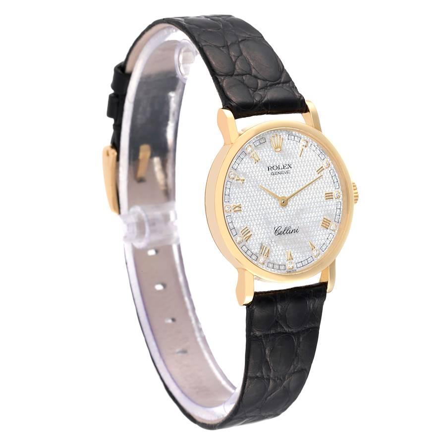 Rolex Cellini Classic Gelbgold MOP Zifferblatt Damenuhr 5109 Box Papiere im Zustand „Hervorragend“ im Angebot in Atlanta, GA